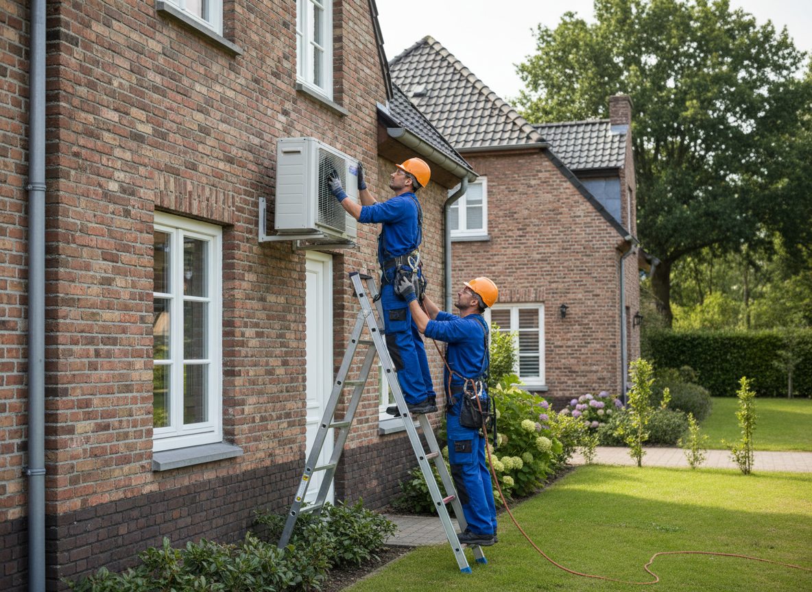 Airco installatie - Airconditioning Bakstenen Installatie 11
